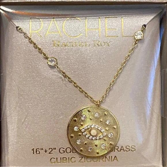 Rachel Rachel Roy Gold Plated Eye Necklaces (4) - Picture 5 of 5